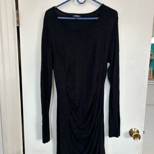 Express Black Long Sleeve Dress